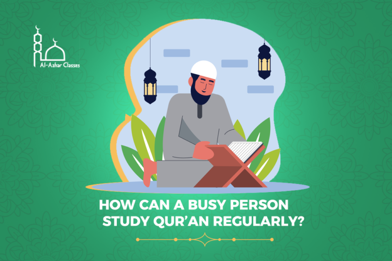 How can busy person study quran regularly